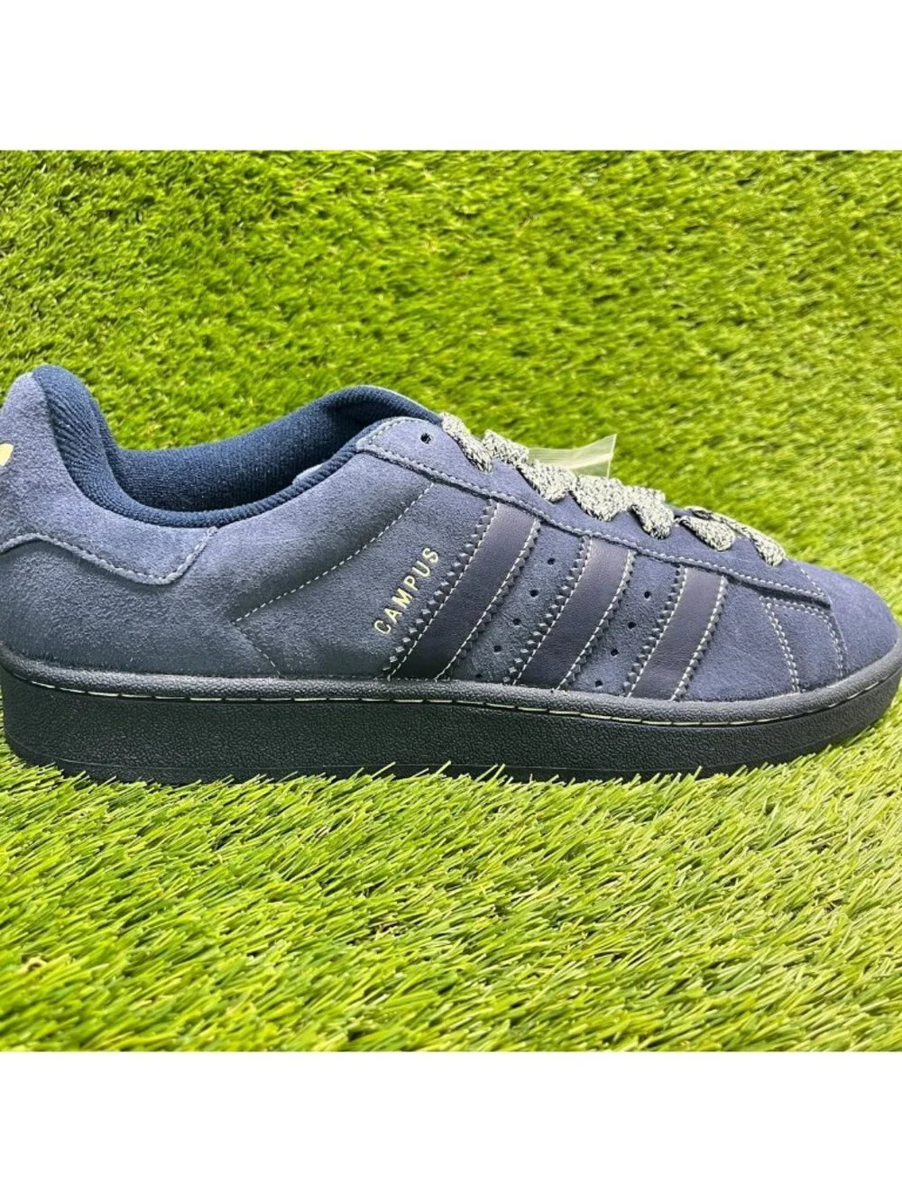 Adidas Campus 00s Mens Size 12 Blue Gold Athletic Suede Walking Shoes Sneakers